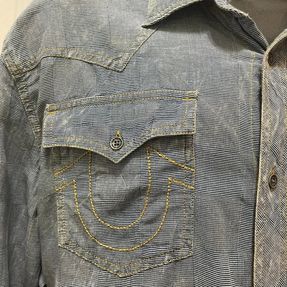 True relation men button-down shirts size 3X. Old looking style great conditions - Picture 3 of 12